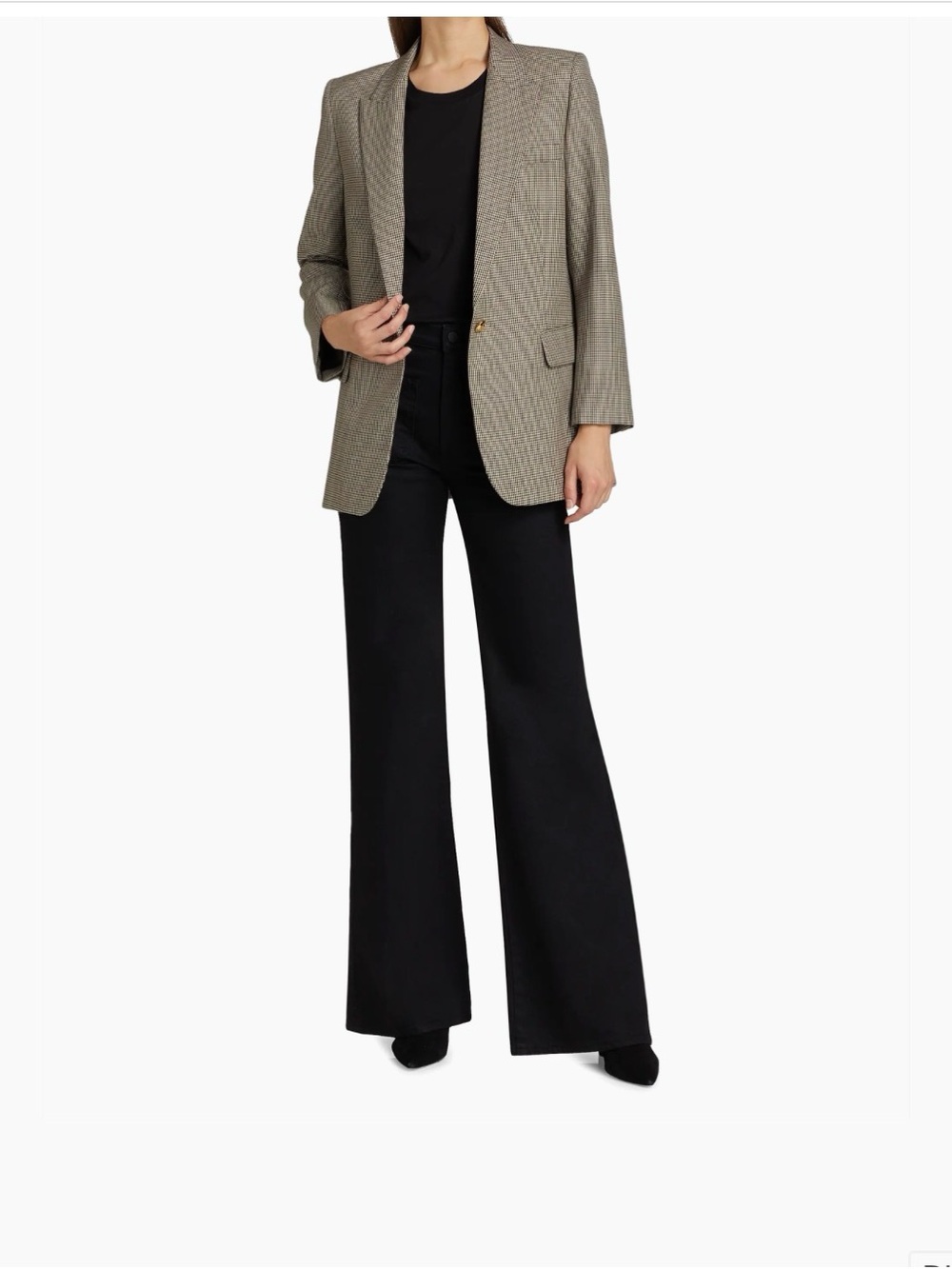 ✨ NILI LOTAN Black Wide Leg Wool Pants 🖤 Luxury Designer Size 4 NWOT - Picture 1 of 6
